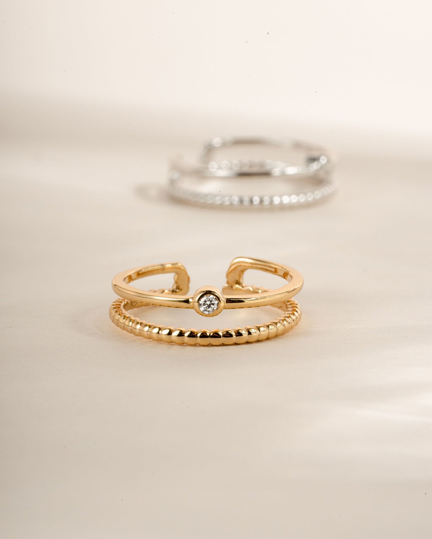 Bezel Toe Ring