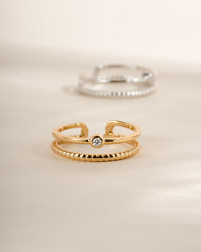Bezel Toe Ring
