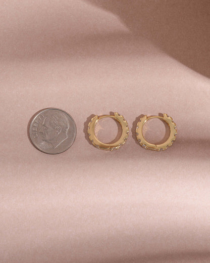Studded Hoop Earrings