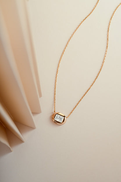 Valerie Bubble Bezel Necklace