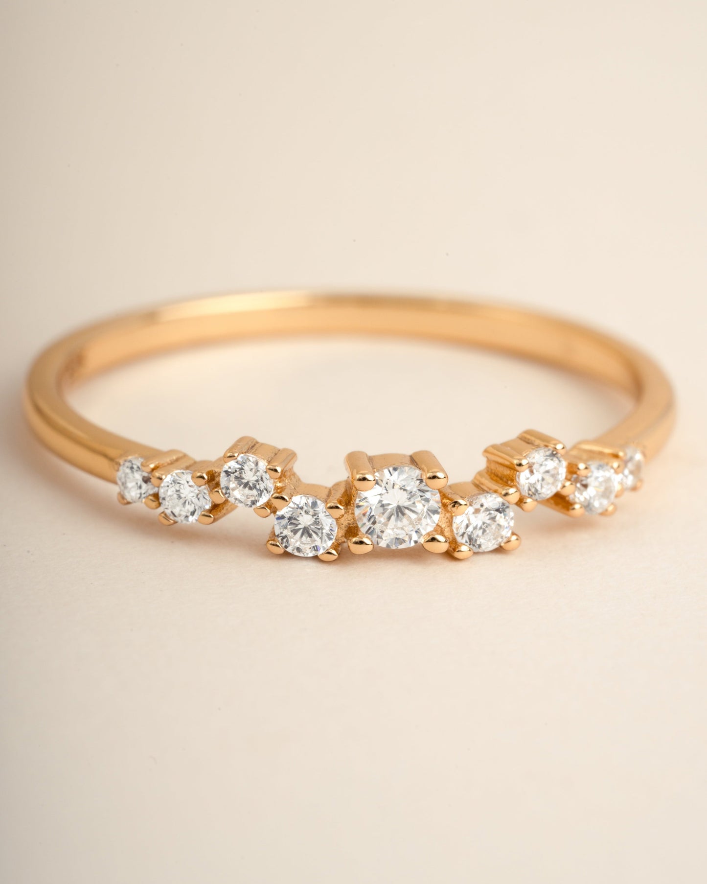 Diamond Cluster Ring