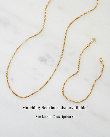 Rounded Box Chain Bracelet