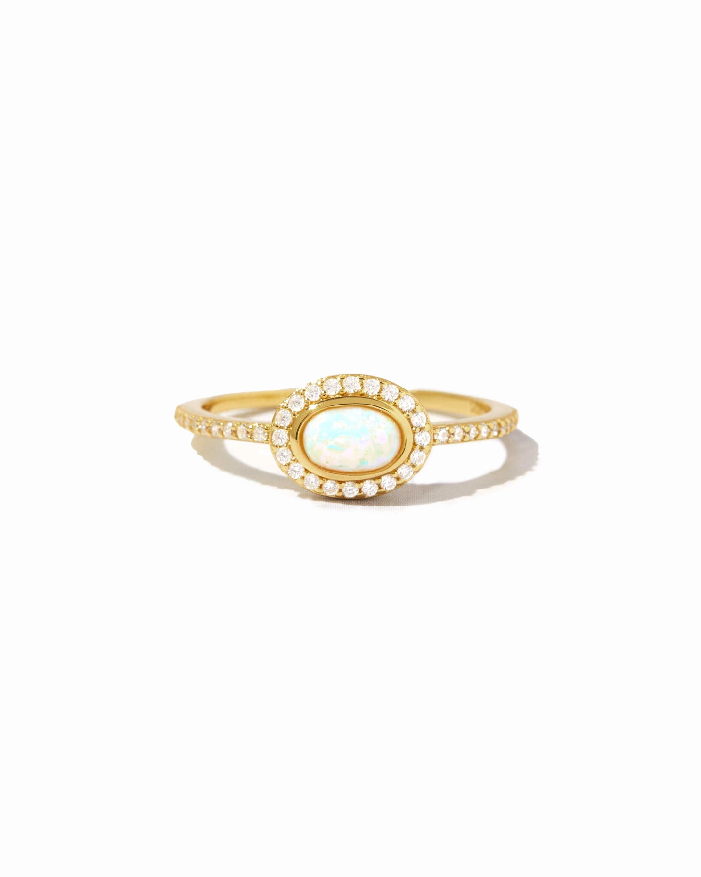 Opal Halo Ring