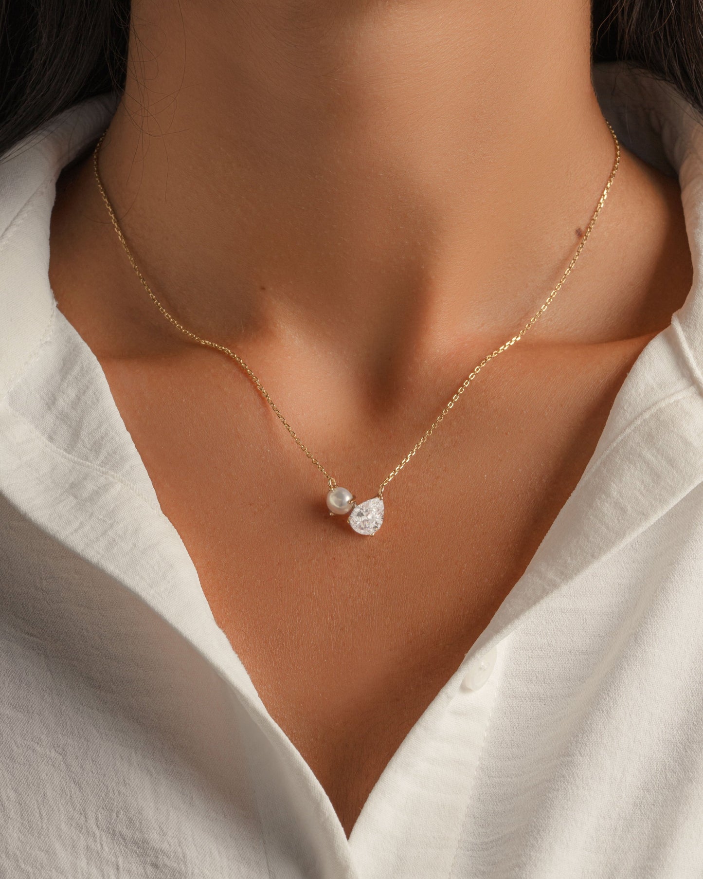 Toi et Moi Pearl Necklace