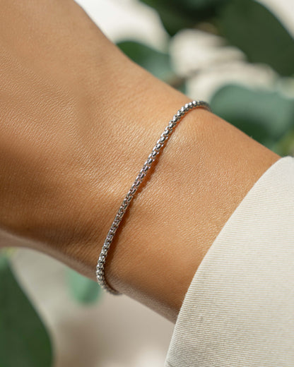Rounded Box Chain Bracelet