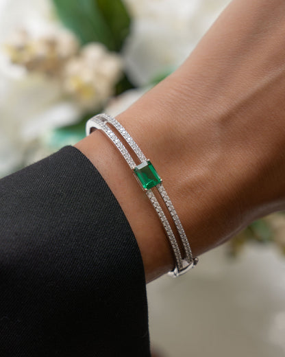 Emerald Pavé Bangle