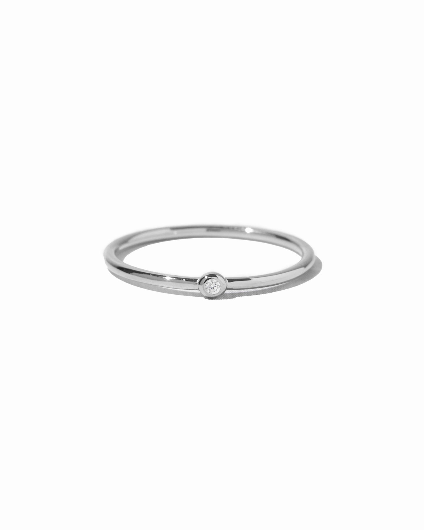 Tiny Solitaire Stacking Ring