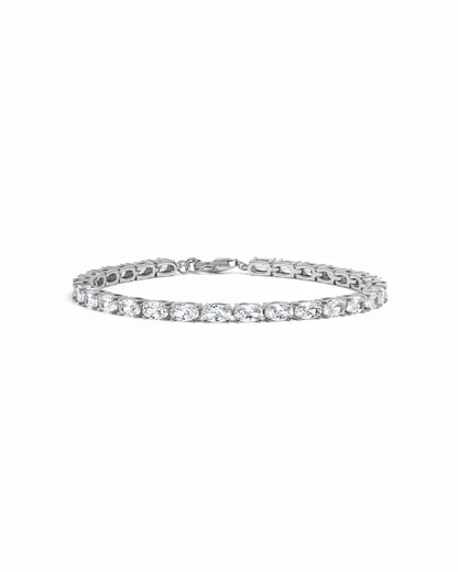 Oval Stone Tennis Bracelet