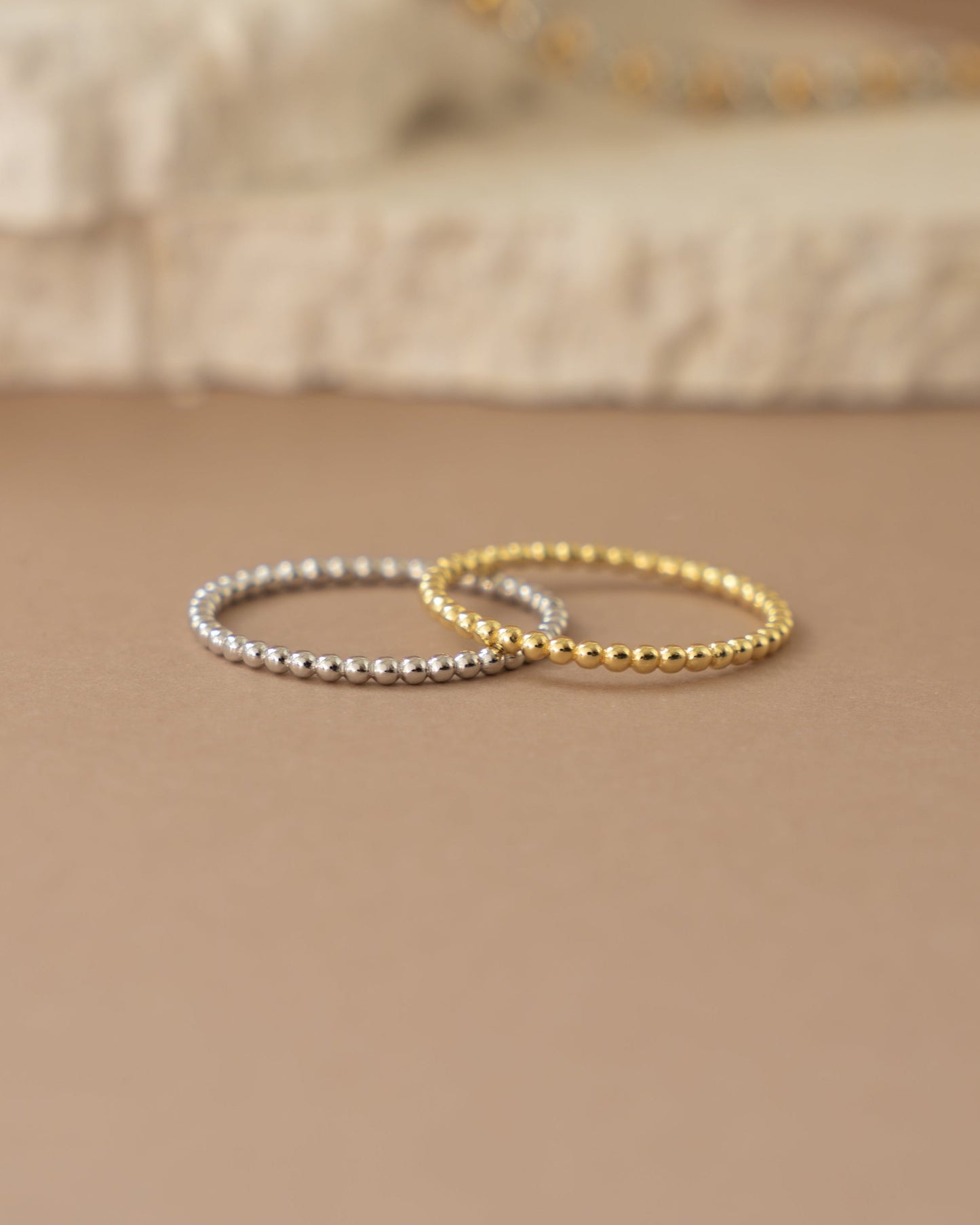 Plain Beaded Ring
