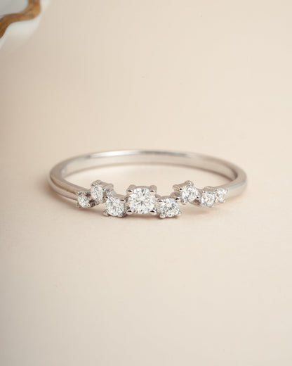 Diamond Cluster Ring