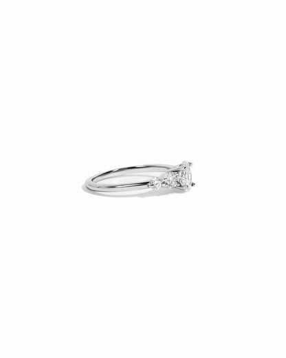 Oval Cluster Ring