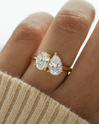 Oval Toi Et Moi Ring