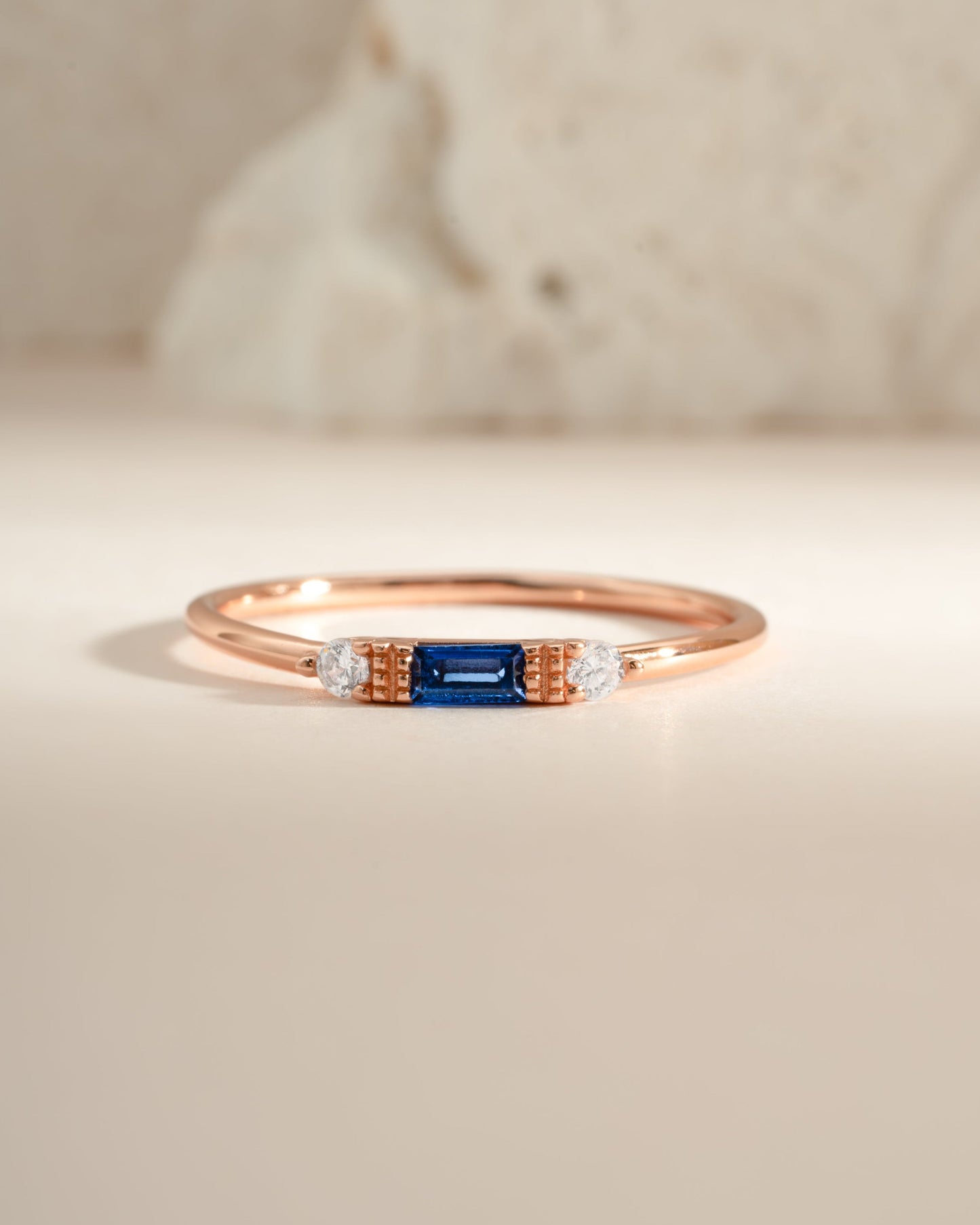 Sapphire Baguette Ring