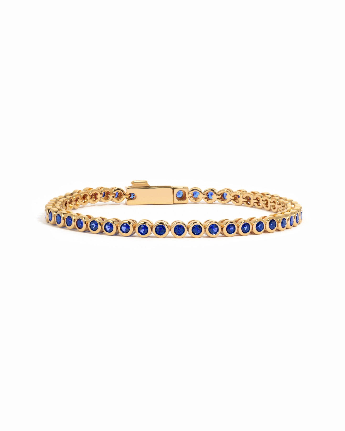 Sapphire Bezel Tennis Bracelet