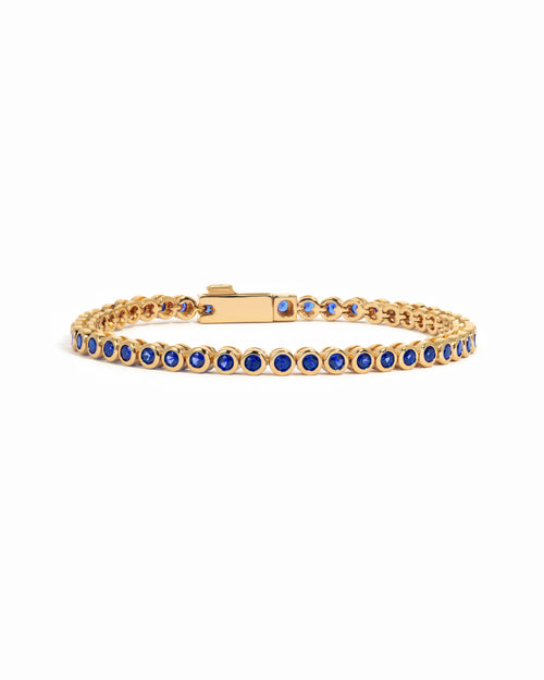 Sapphire Bezel Tennis Bracelet
