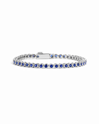 Sapphire Bezel Tennis Bracelet