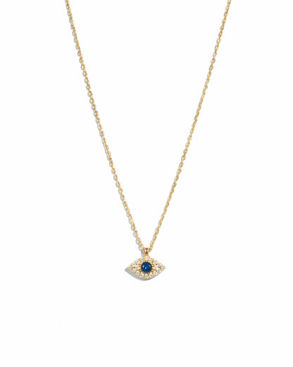 Sapphire Evil Eye Necklace