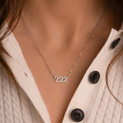 Studded 222 Necklace