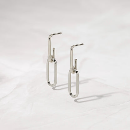 Paperclip Chain Earrings