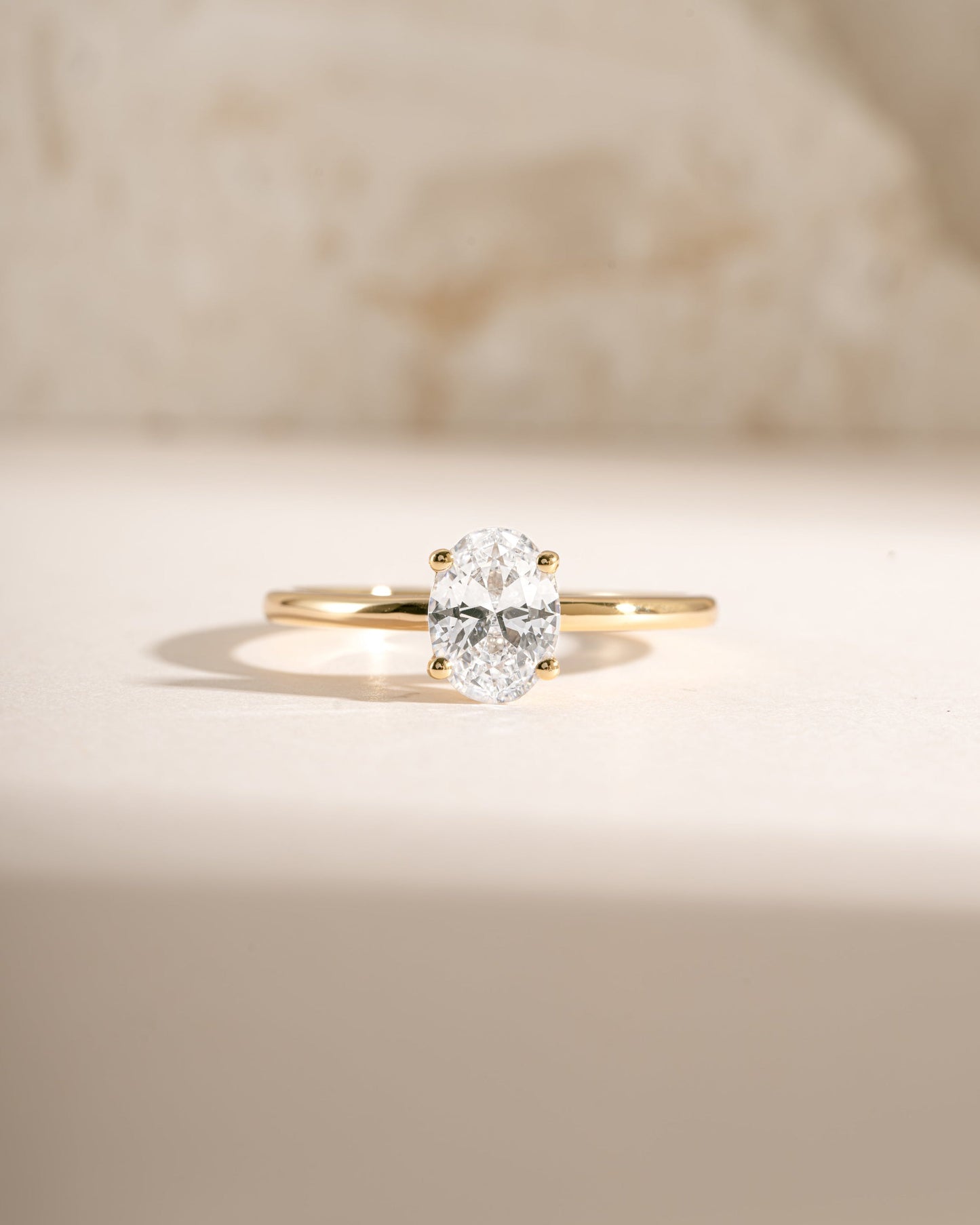Solitaire Oval Ring