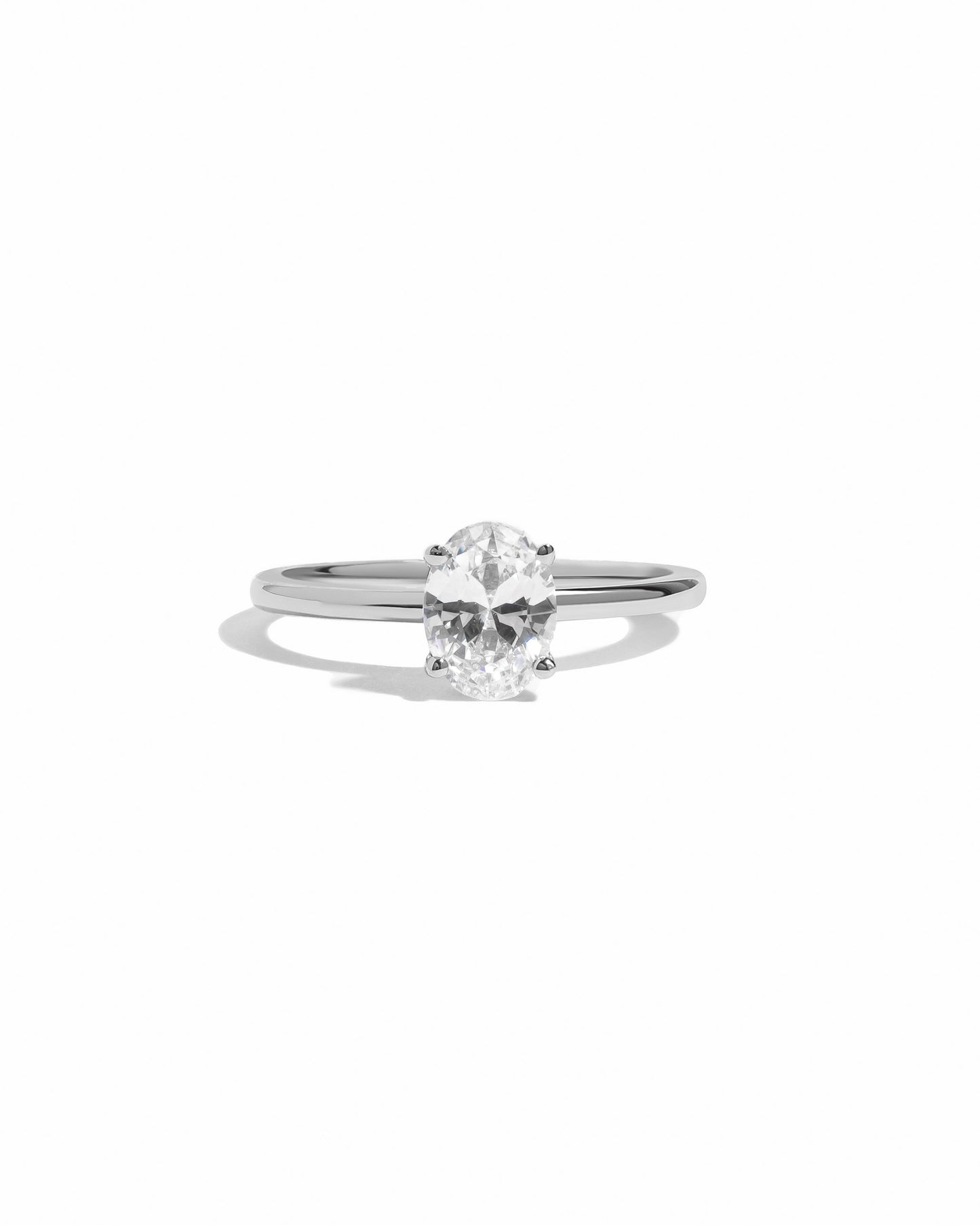 Solitaire Oval Ring