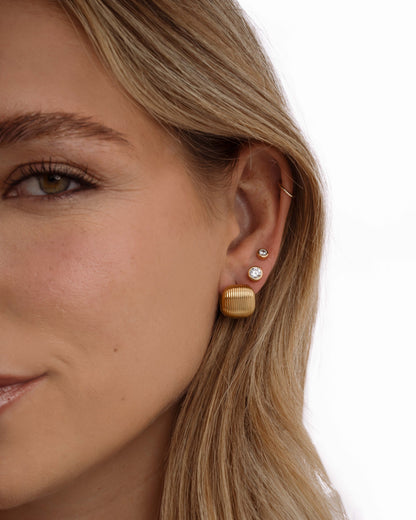 Sage Square Statement Earrings