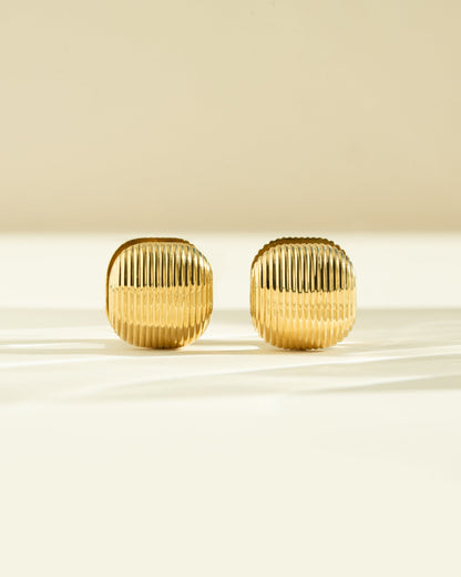 Sage Square Statement Earrings