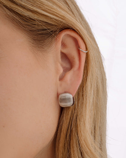 Sage Square Statement Earrings