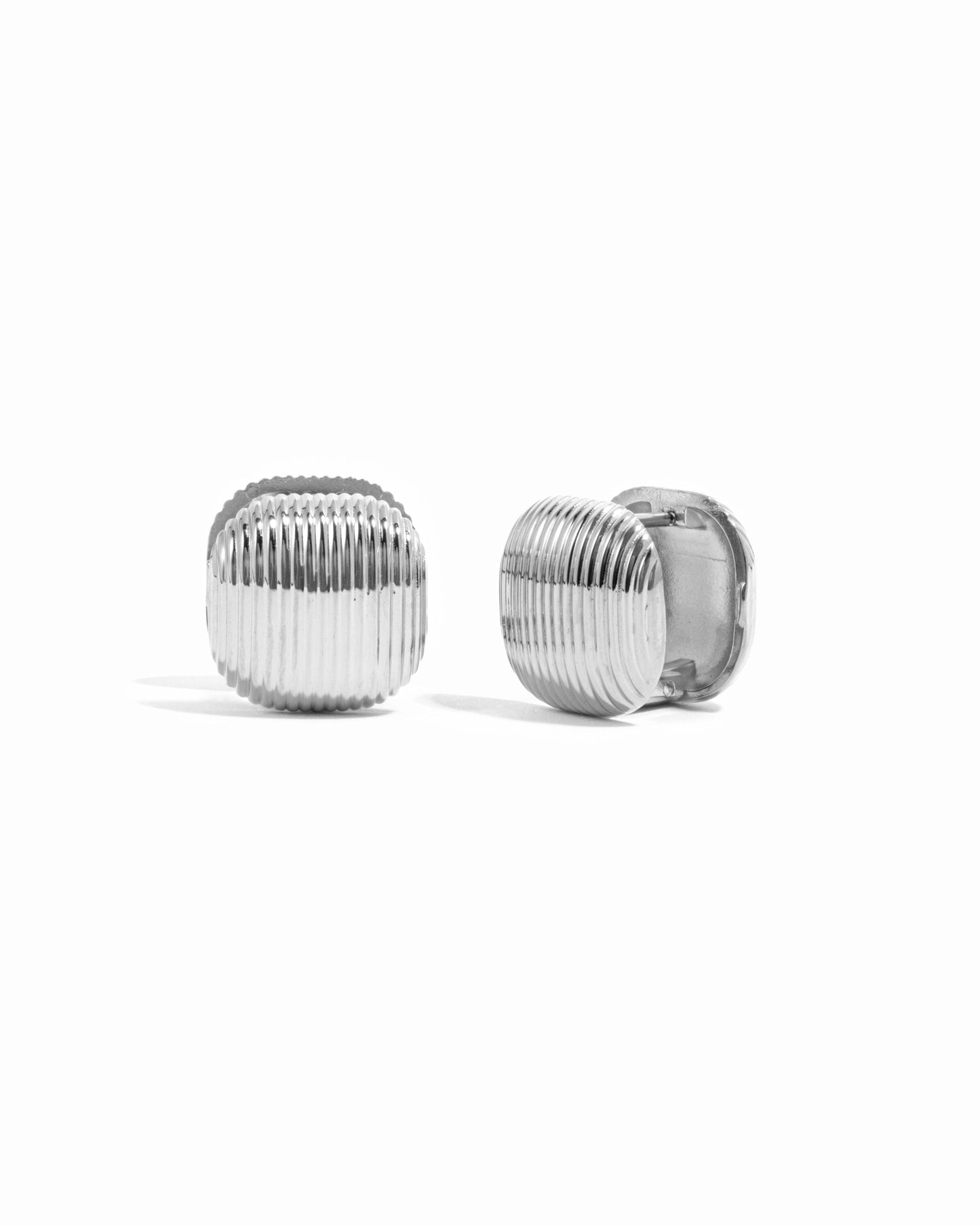 Sage Square Statement Earrings