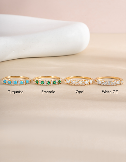 Opal Stephanie Stacking Ring