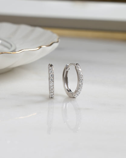 13mm Diamond Huggies (Multiple Sizes Available)