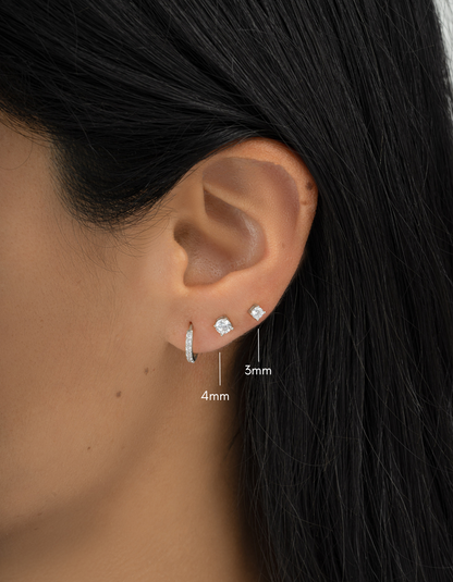 4mm Solitaire Studs