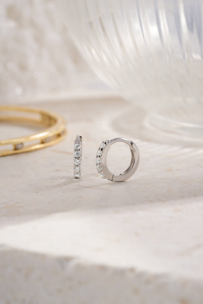 7mm Diamond Huggies (Multiple Sizes Available)