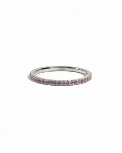 Amethyst Birthstone Eternity Ring