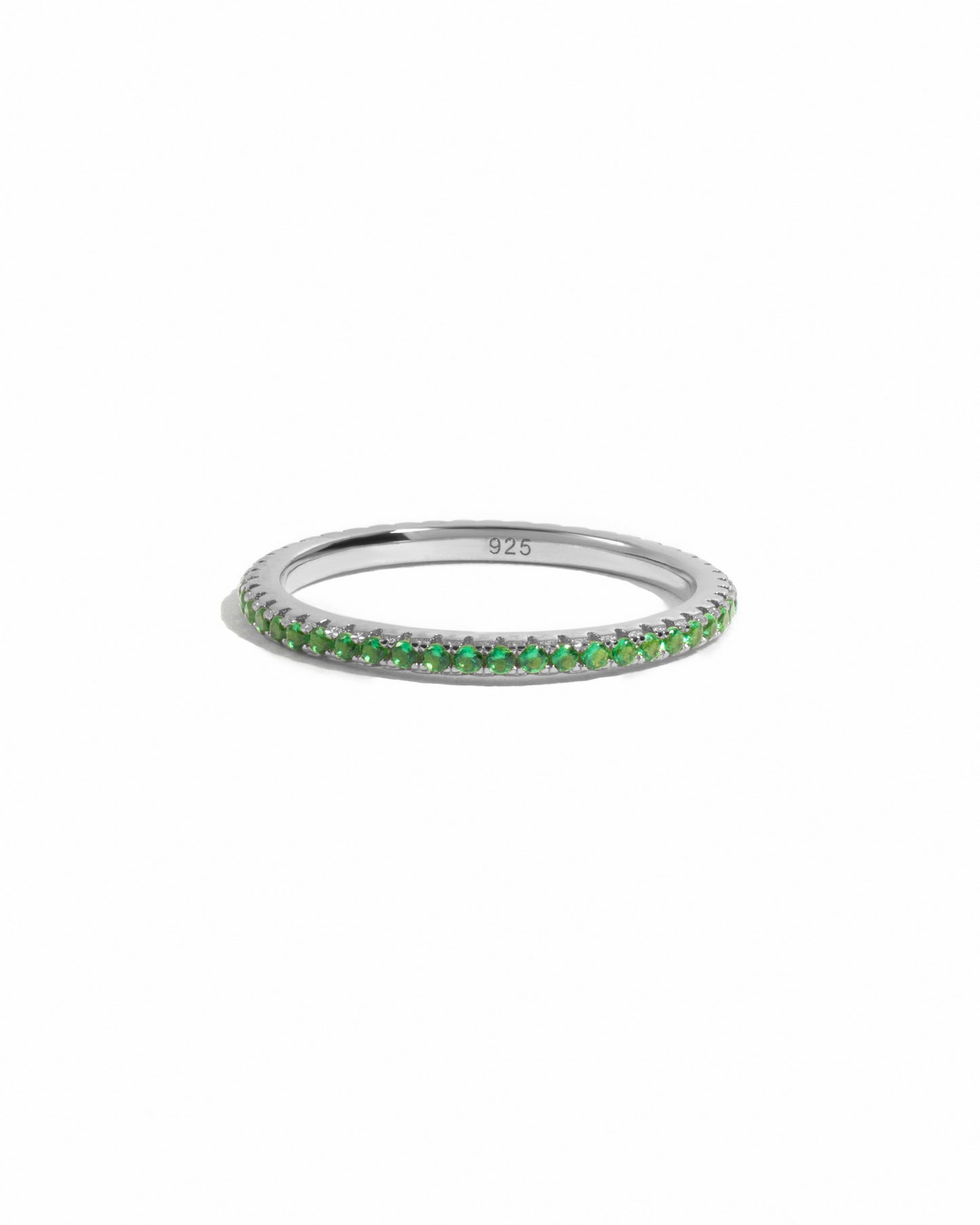Emerald Birthstone Eternity Ring