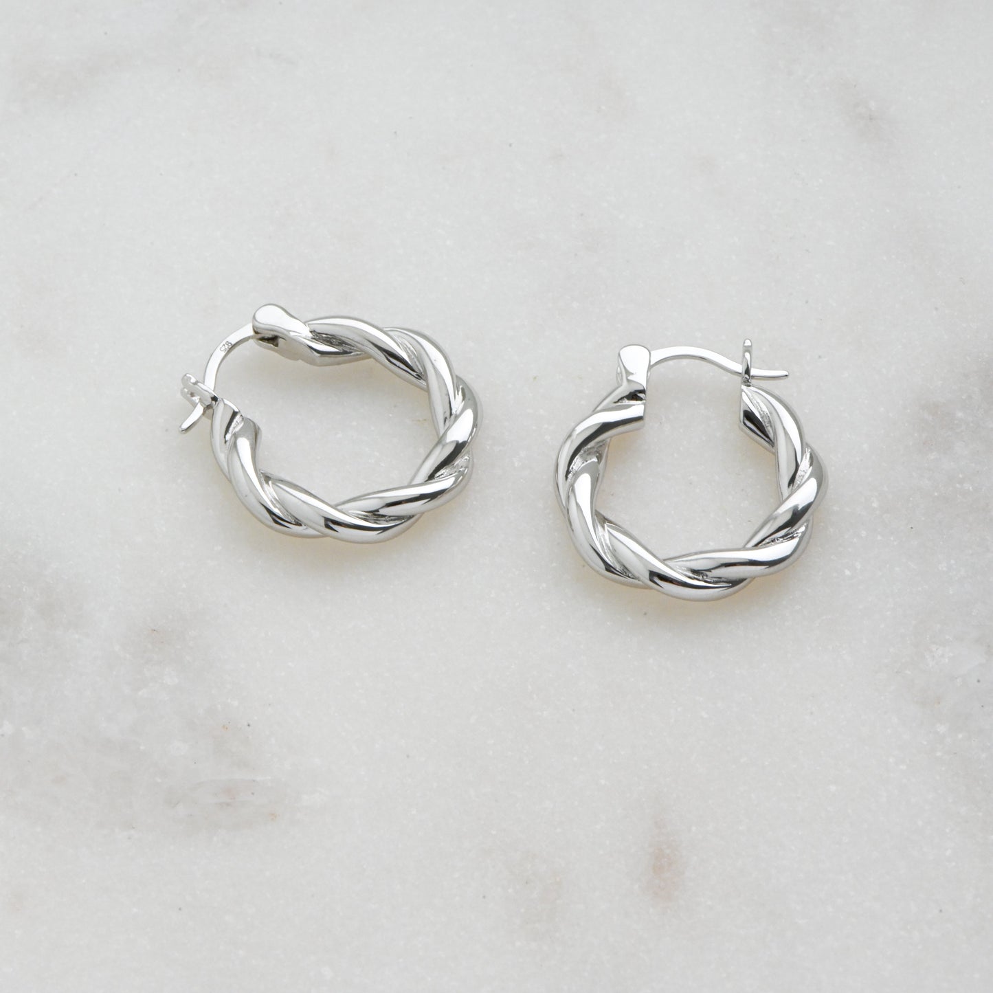 20mm Spiral Hoop Earrings
