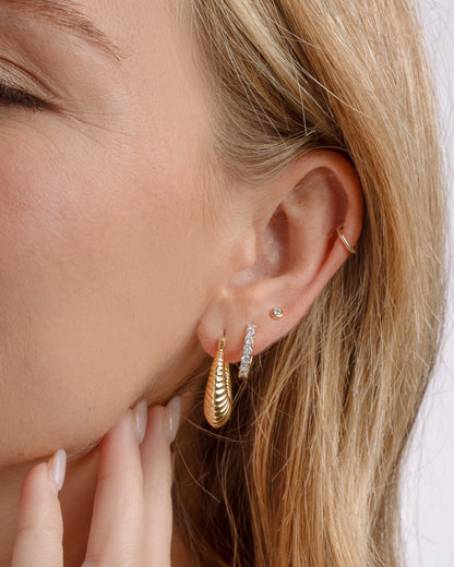 Studded Hoop Earrings