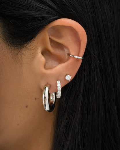 Studded Hoop Earrings