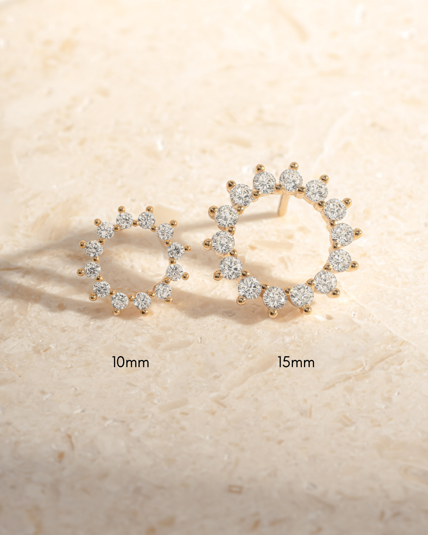 10mm Sunburst Studs
