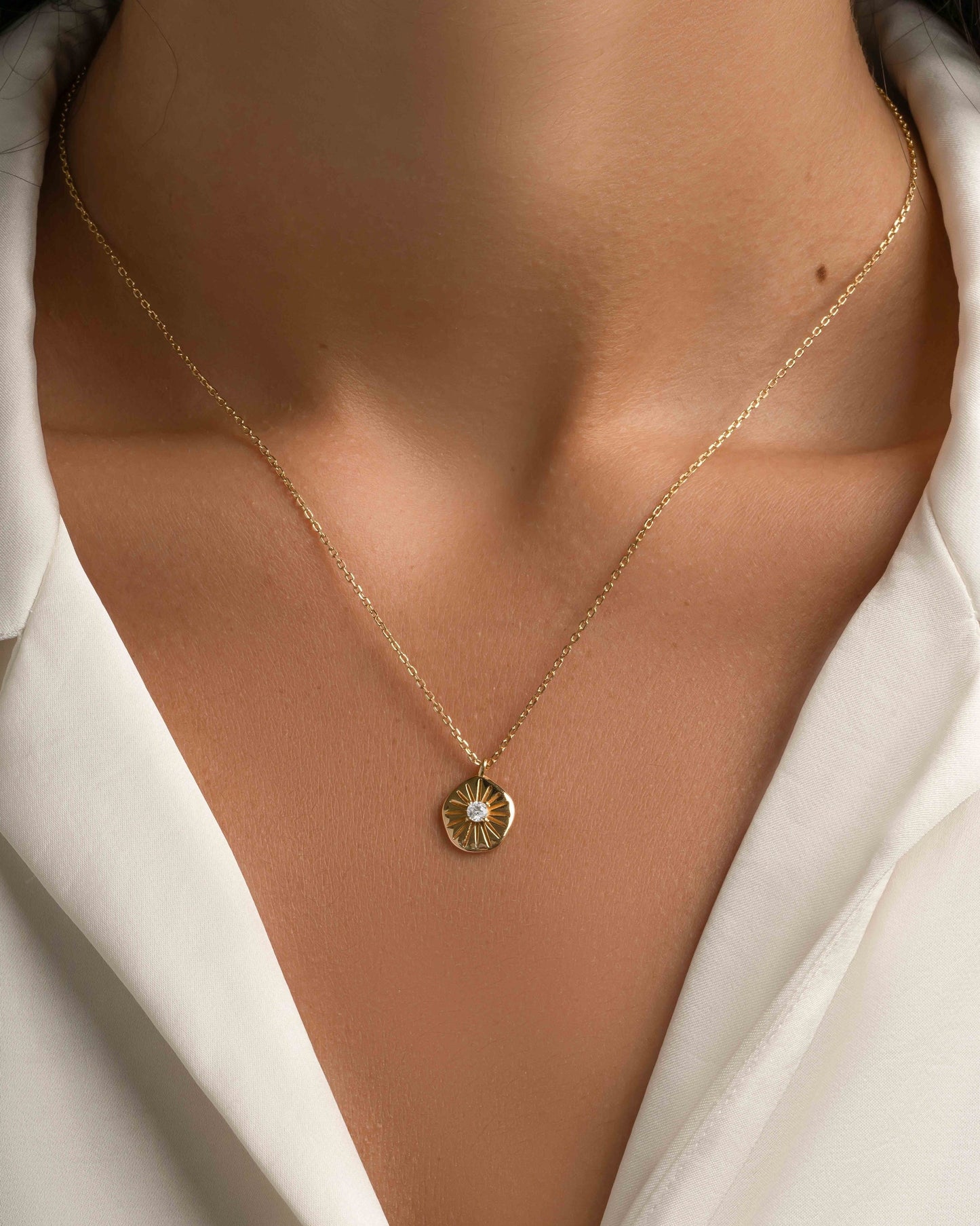Sunburst Medallion Necklace