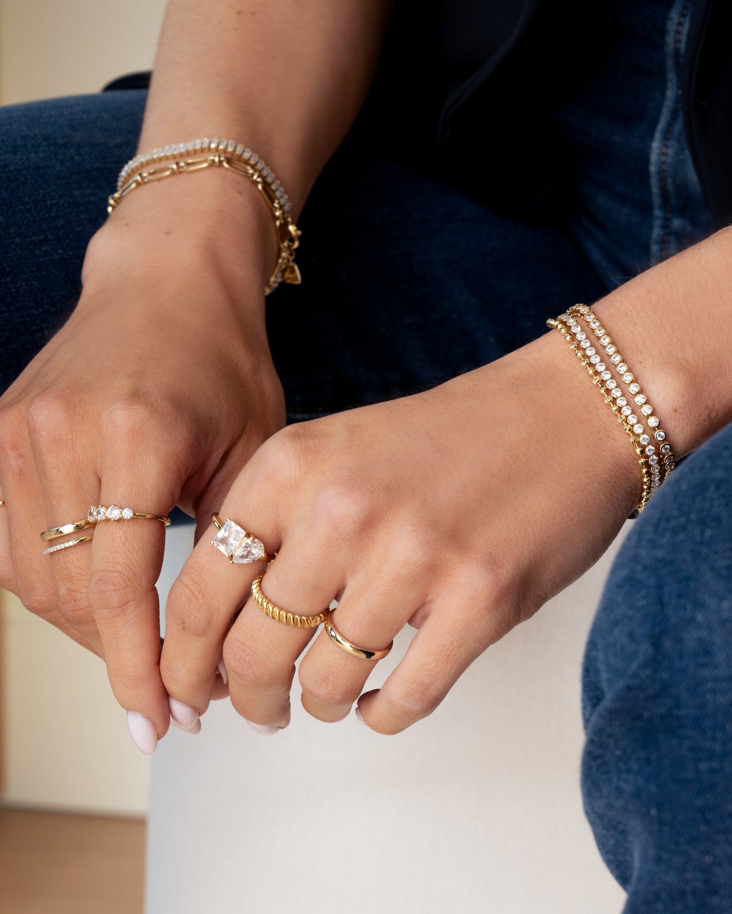 Textured Stacking Ring