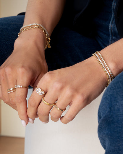 Textured Stacking Ring