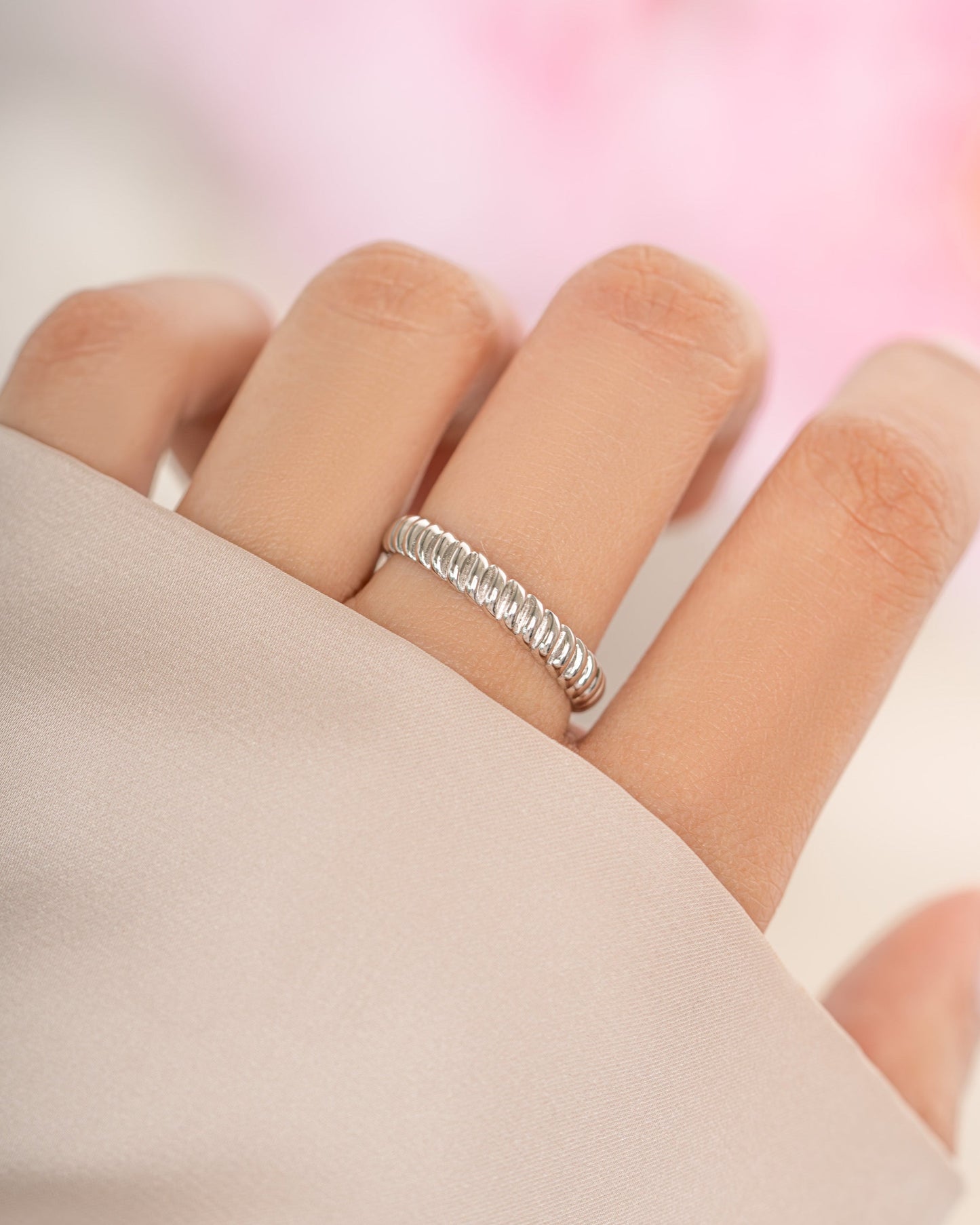 Textured Stacking Ring