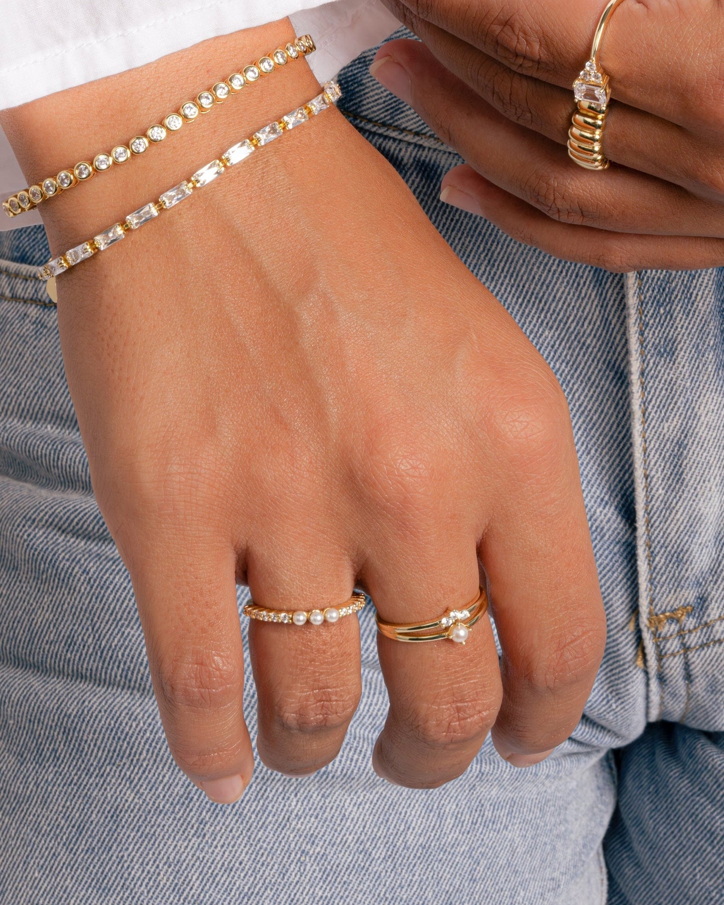 Three Pearl Ring