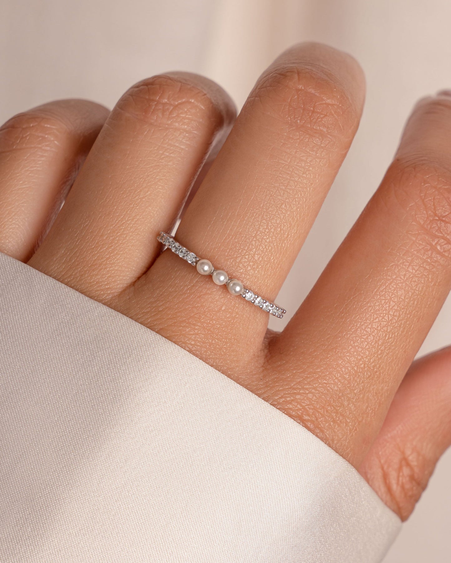 Three Pearl Ring
