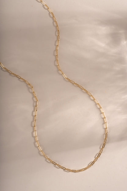 Tiny Link Paperclip Necklace
