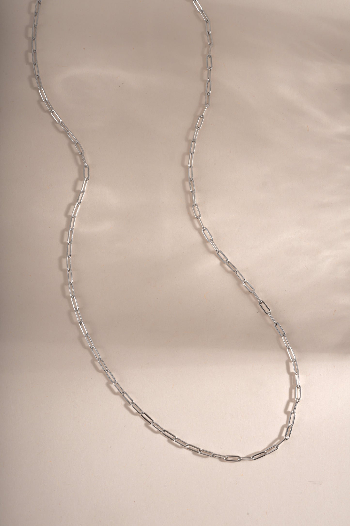 Tiny Link Paperclip Necklace