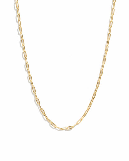 Tiny Link Paperclip Necklace
