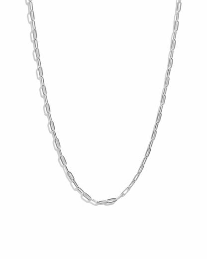 Tiny Link Paperclip Necklace