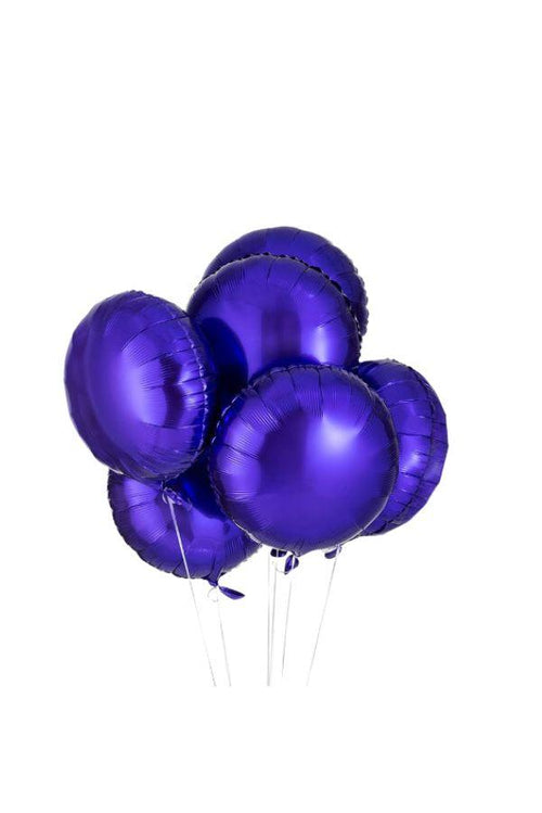 Round Purple Foil Balloon